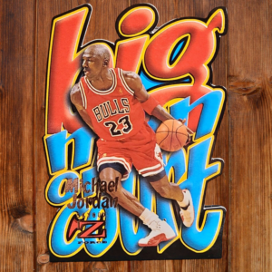 1996 Custom Basketball Card Skybox Z-Force Big Man On Court #4 - Michael Jordan